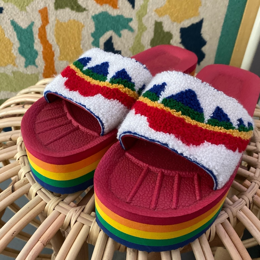 UNIF Rainbow Platform Sandals PRIDE UNIF Shoes